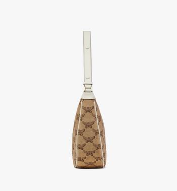 MCM Himmel Ascending Moon Hobo In Lauretos Raffia Jacquard