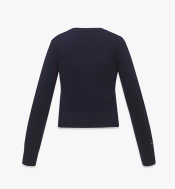 MCM Laurel Cropped Sweater In Wool And Recycled Cashmere
