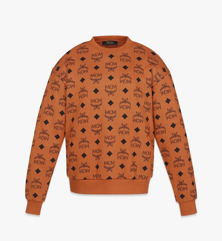 MCM Maxi Monogram Print Sweatshirt In Organic Cotton