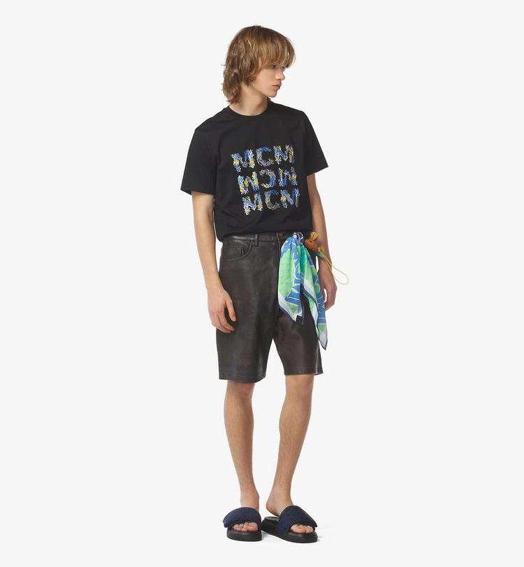 MCM Aquatic Logo T-Shirt In Organic Cotton