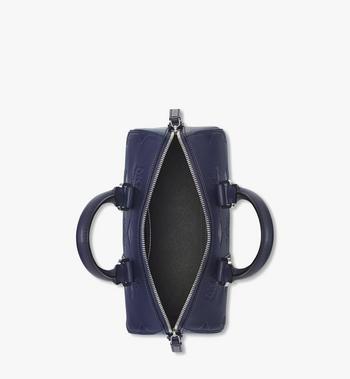 MCM Aren Boston Bag In Maxi Monogram Leather