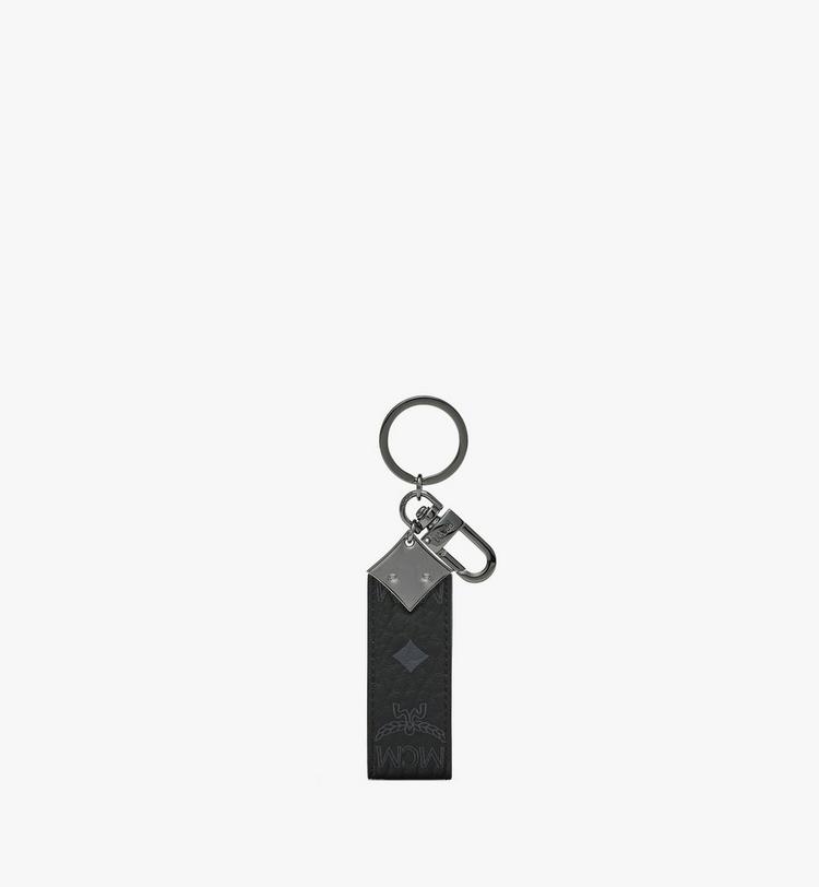 MCM Aren Diamond Logo Key Holder In Visetos
