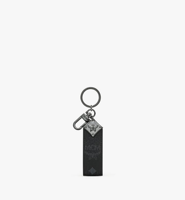 MCM Aren Diamond Logo Key Holder in Visetos