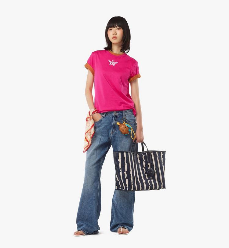 MCM Aren Shopper In Beach Club Canvas