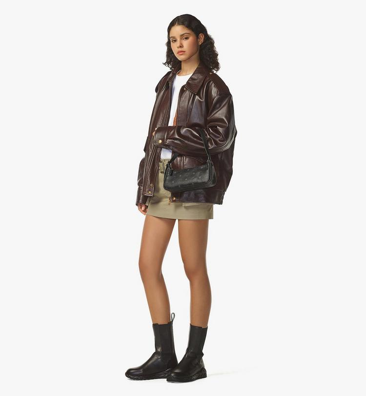 MCM Aren Shoulder Bag In Visetos