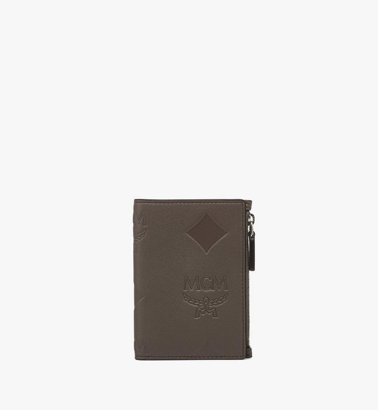 MCM Aren Snap Wallet in Maxi Monogram Leather