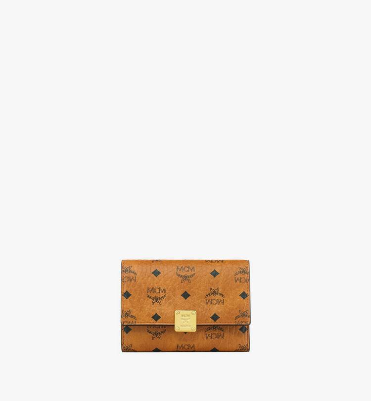 MCM Aren Trifold Wallet in Visetos