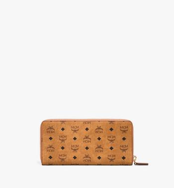 MCM Aren Zip Around Wallet In Visetos