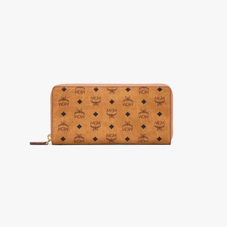 MCM Aren Zip Around Wallet in Visetos