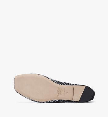 MCM Ballerina Shoes In Gradation Crystal Suede