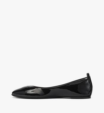 MCM Ballerina Shoes In Patent Lamb Leather