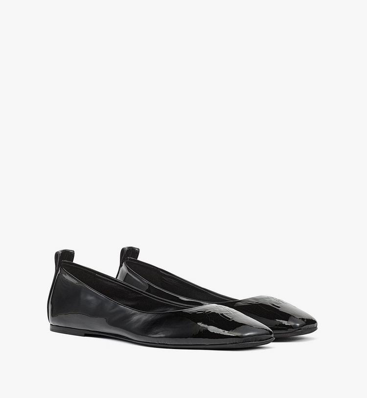 MCM Ballerina Shoes in Patent Lamb Leather