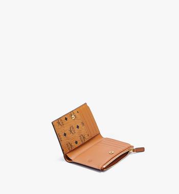 MCM Bifold Zip Card Wallet In Visetos