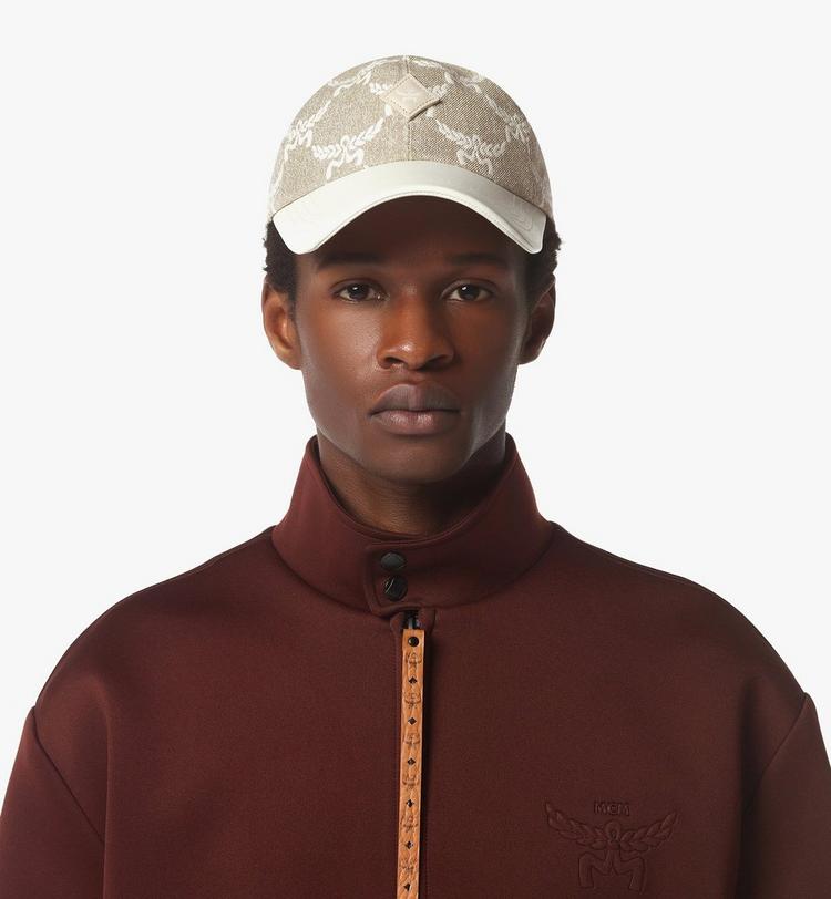 MCM Classic Cap In Lauretos Denim Jacquard