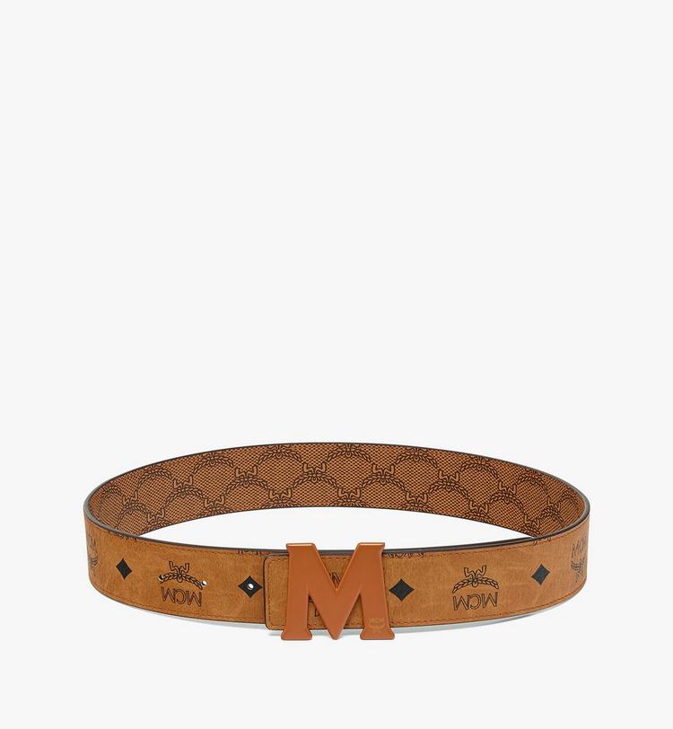 MCM Claus M Reversible Monogram Belt 1.5”