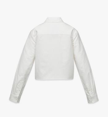MCM Cropped Oxford Shirt With Jacquard Pocket
