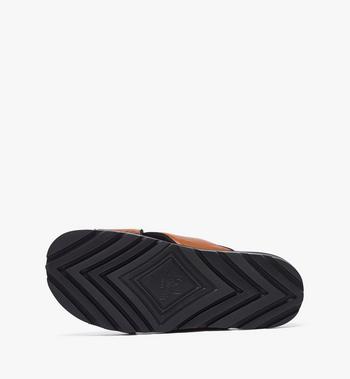 MCM Cross Sandal In VIsetos Leather Mix