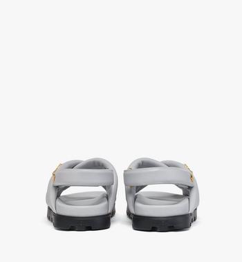 MCM Cross Sandals In Lamb Leather