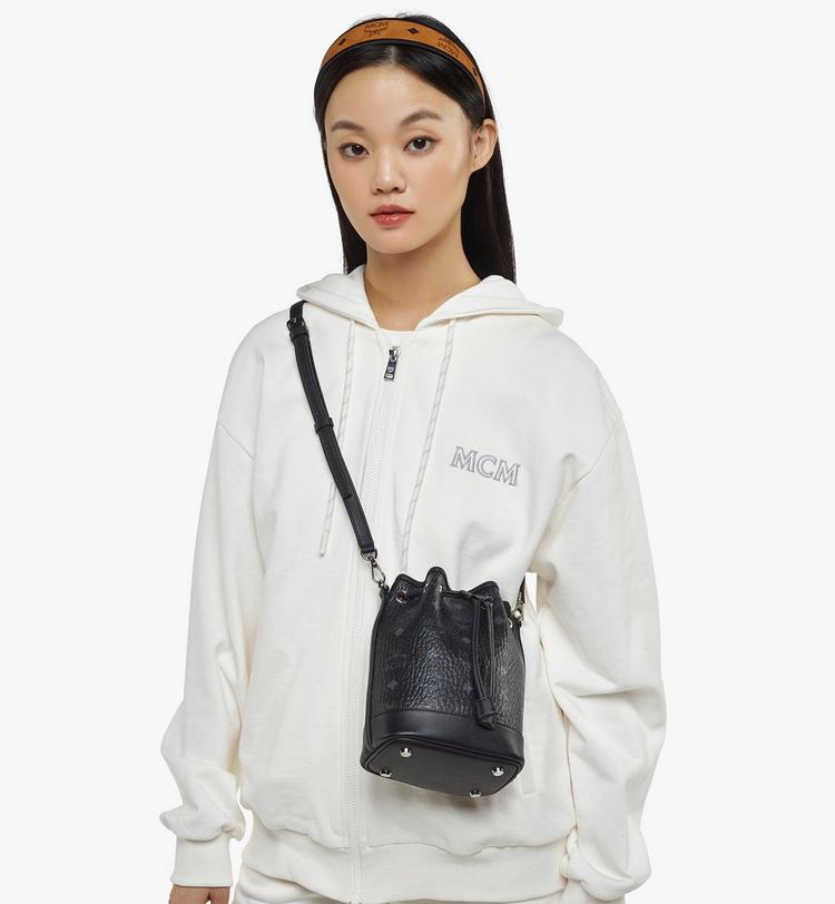 MCM Dessau Drawstring Bag In Visetos