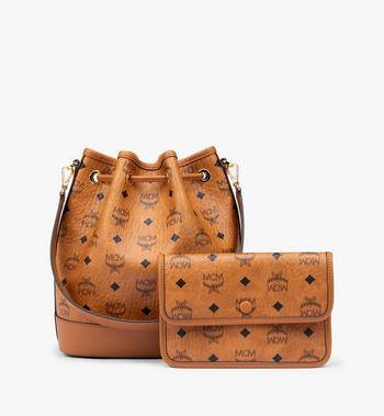 MCM Dessau Drawstring Bag In Visetos