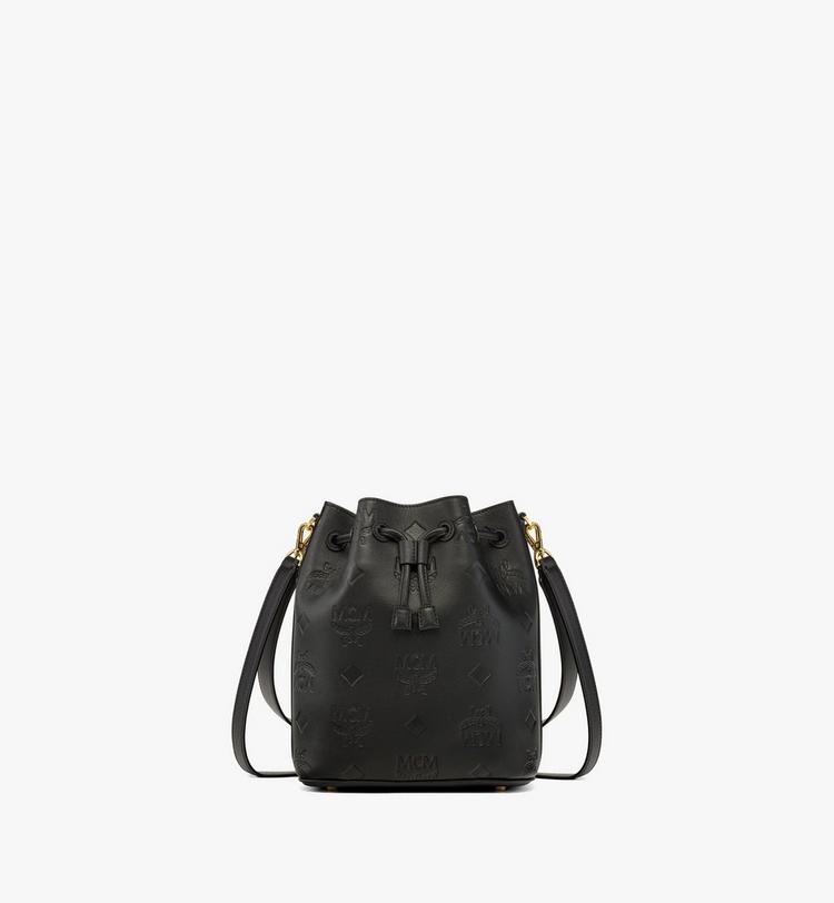 MCM Dessau Drawstring In Embossed Monogram Leather