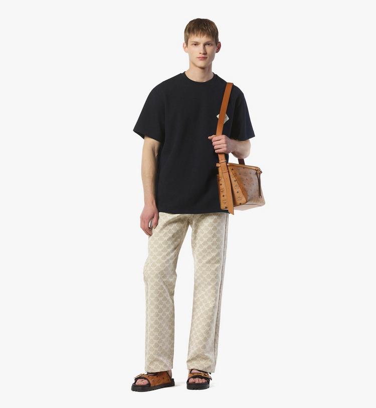 MCM Diamant 3D Shoulder Bag In Visetos Leather Mix