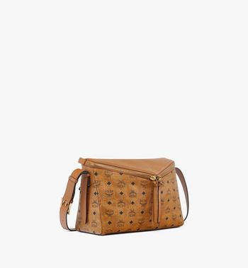 MCM Diamant 3D Shoulder Bag In Visetos Leather Mix