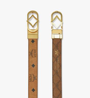 MCM Diamond Buckle Reversible Monogram Belt