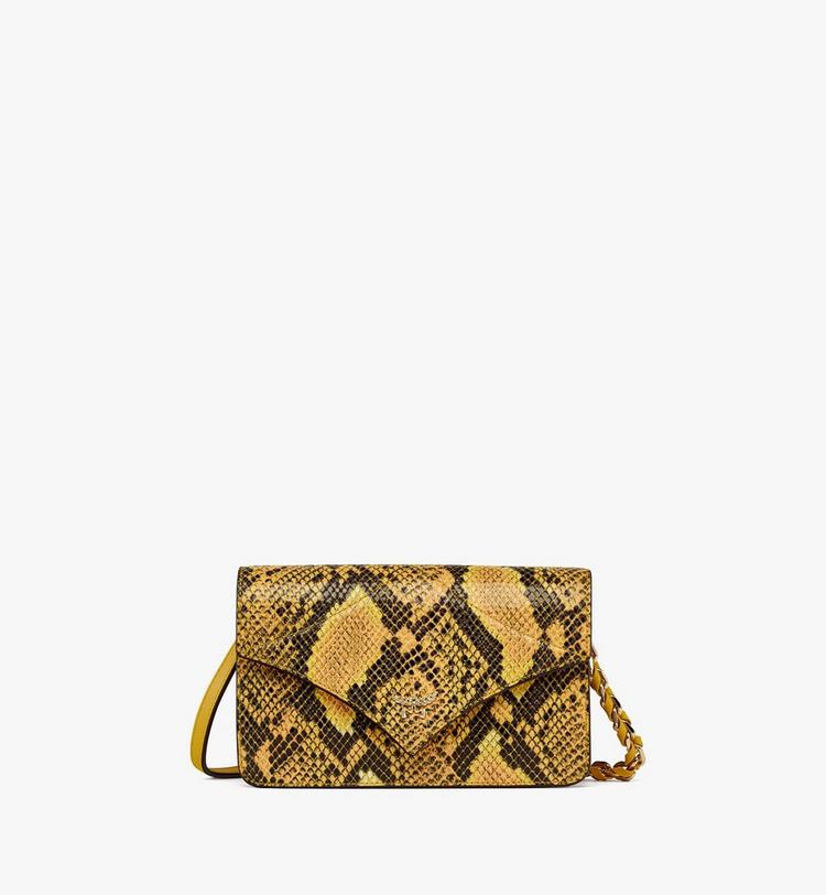 MCM Diamond Shoulder Bag in Python Print Coronet