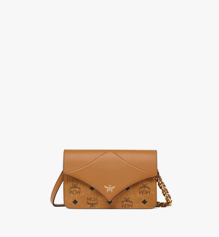 MCM Diamond Shoulder Bag in Visetos Leather Mix