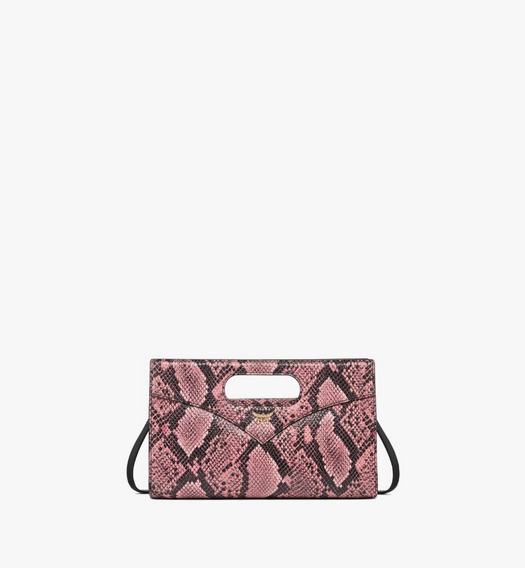 MCM Diamond Tote in Python Print Coronet