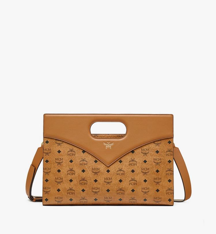 MCM Diamond Tote in Visetos Leather Mix