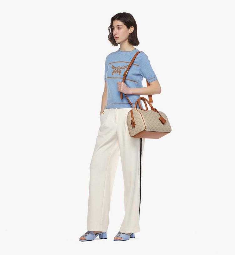 MCM Ella Boston Bag In Lauretos