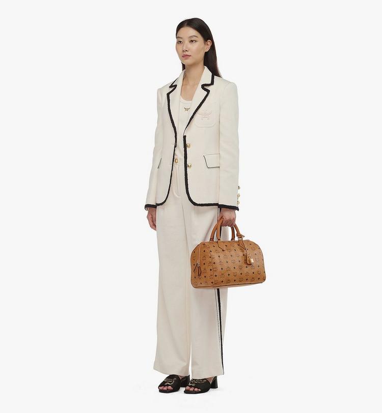 MCM Ella Boston Bag In Visetos