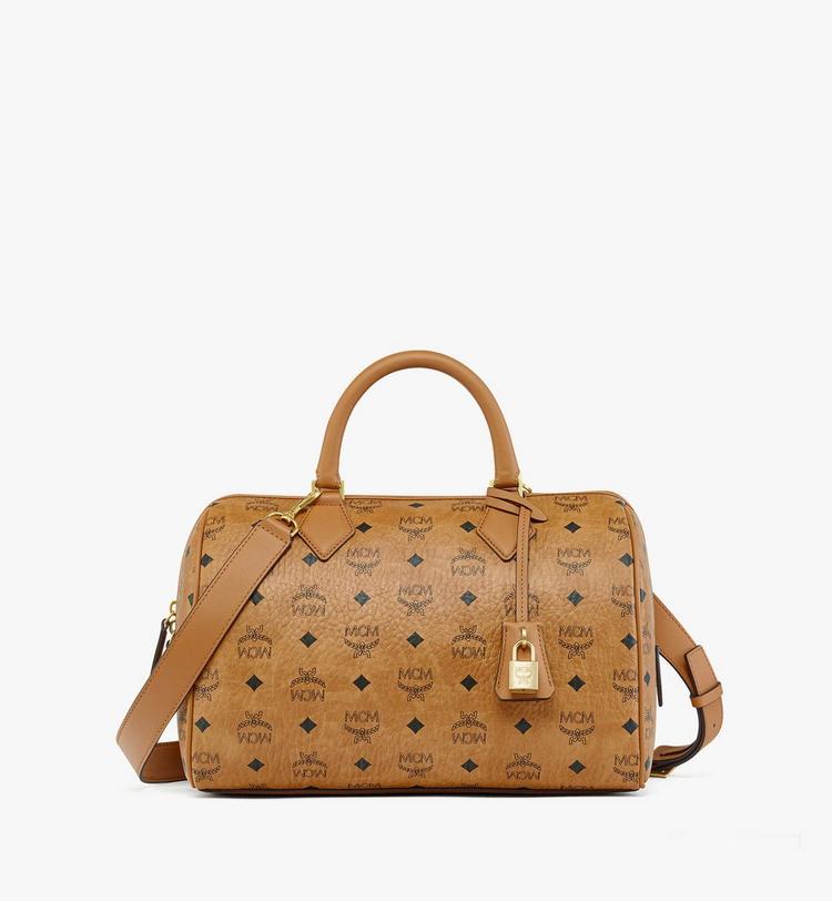 MCM Ella Boston Bag in Visetos