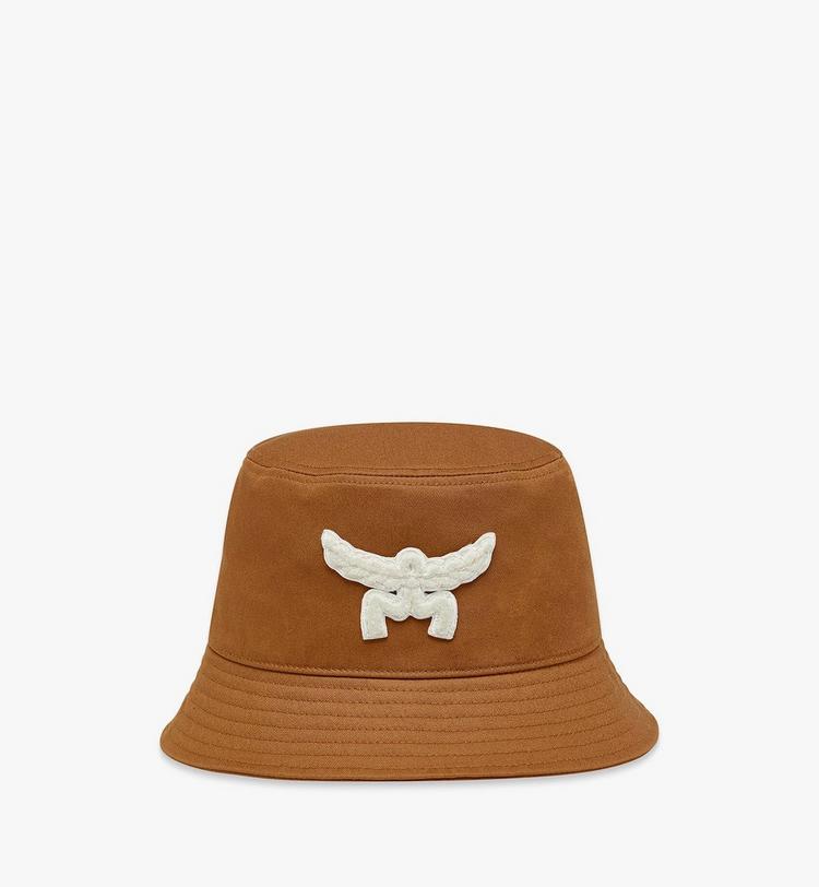 MCM Essential Logo Bucket Hat in Cotton Twill