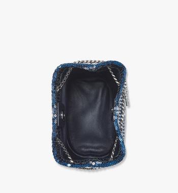 MCM Himmel Bucket Bag In Sequin Monogram Leather