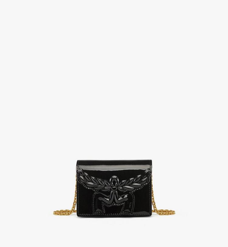 MCM Himmel Laurel Chain Wallet in Patent Leather