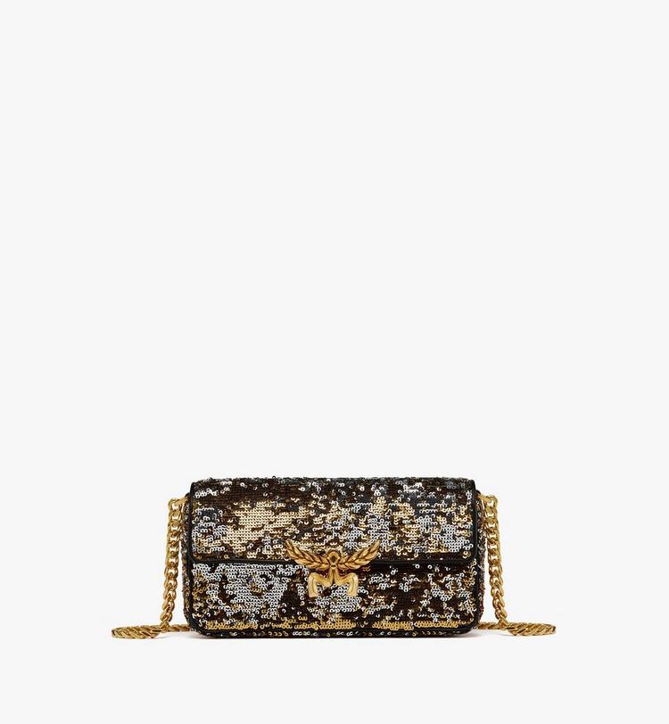 MCM Himmel Sequin Shoulder Bag