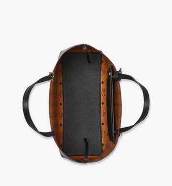 MCM Himmel Shopper In Embossed Logo Leather