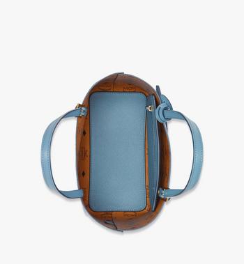 MCM Himmel Shopper In Embossed Logo Leather