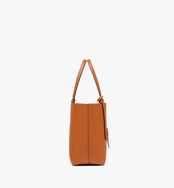 MCM Himmel Shopper In Embossed Logo Leather