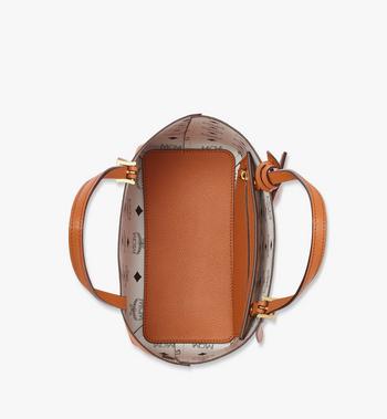 MCM Himmel Shopper In Embossed Logo Leather