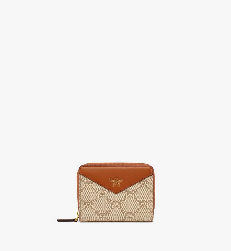 MCM Himmel Zip-Around Wallet in Lauretos