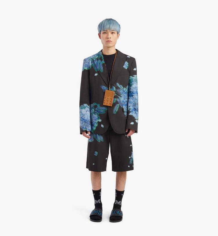 MCM Lanyard Card Holder In Visetos Original