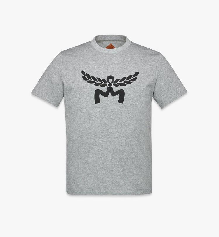 MCM Laurel Logo Print T-Shirt in Organic Cotton
