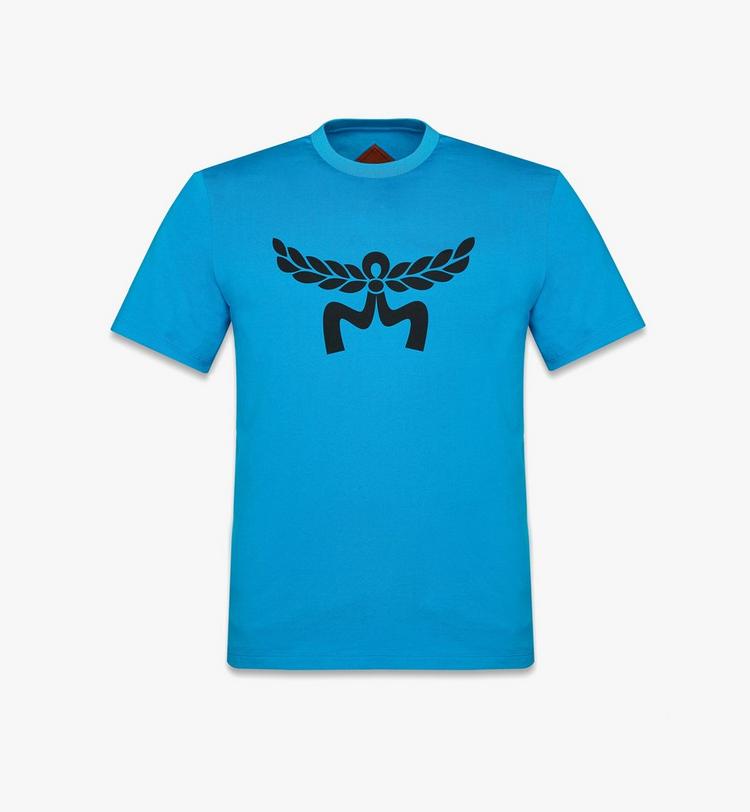 MCM Laurel Logo Print T-Shirt in Organic Cotton