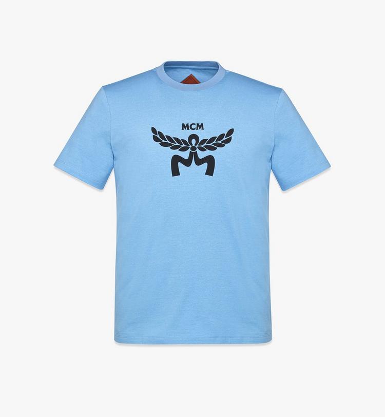 MCM Laurel Logo Print T-Shirt in Organic Cotton