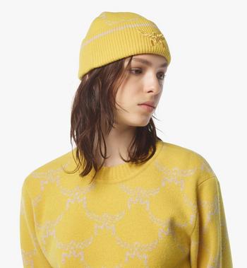 MCM Lauretos Beanie In Wool And Recycled Cashmere