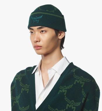 MCM Lauretos Beanie In Wool And Recycled Cashmere